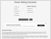Tablet Screenshot of passerratingcalculator.com